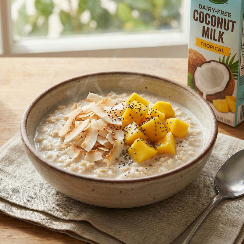 Dairy-Free Coconut Milk Protein Oatmeal
